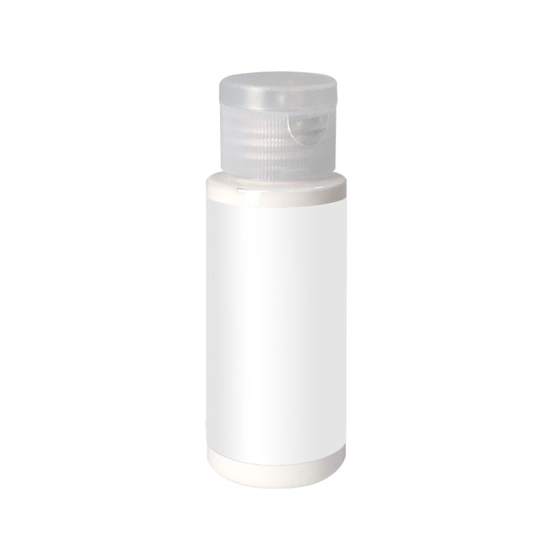 Custom 2 oz. SPF 30 Sunscreen in Clear Cylinder Bottle with Clear Flip Top - 1
