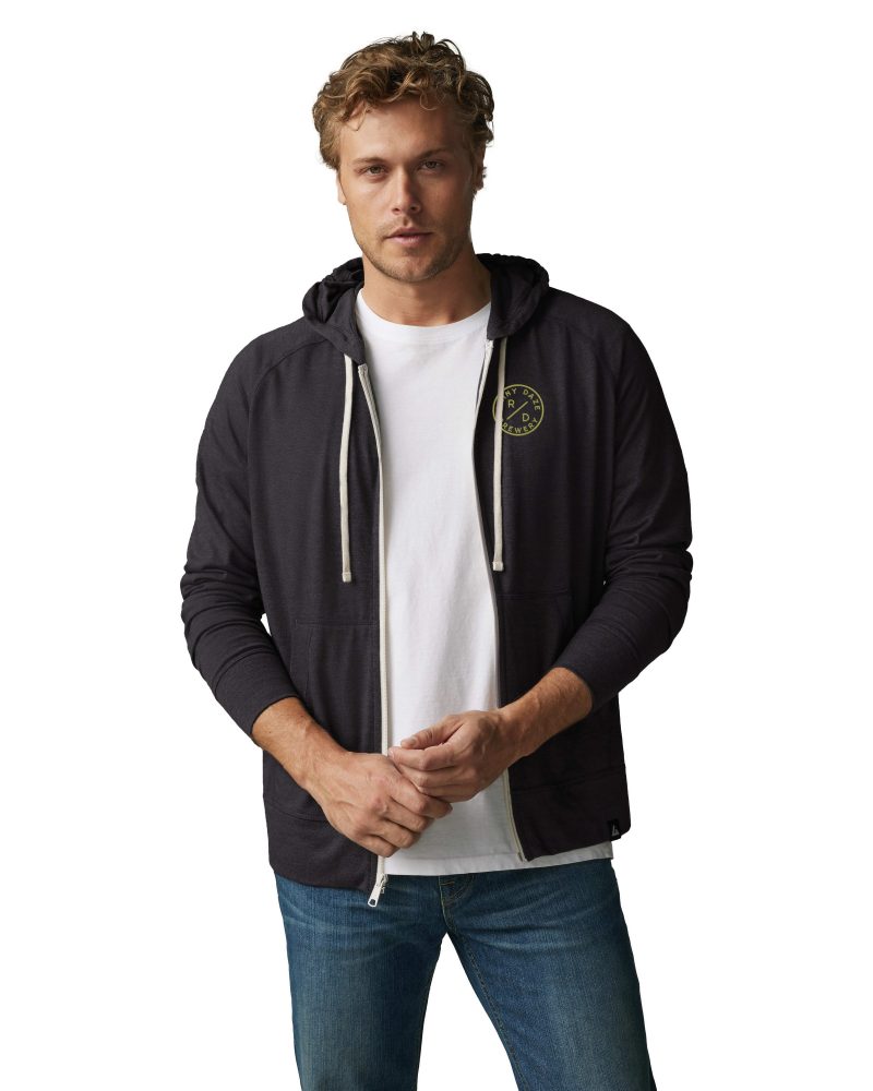 Custom Men's American Giant Lightweight Full Zip Hoodie