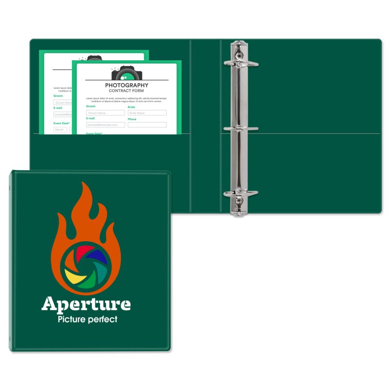 1-12-Classic-Angle-D-Ring-Binder-2915F20 Custom 1 1/2" Classic Angle D Ring Binder