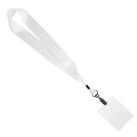 Custom 1 1/2" Dye-Sublimated Satin Ribbon Lanyard with 3" x 4" ID Badge - 1