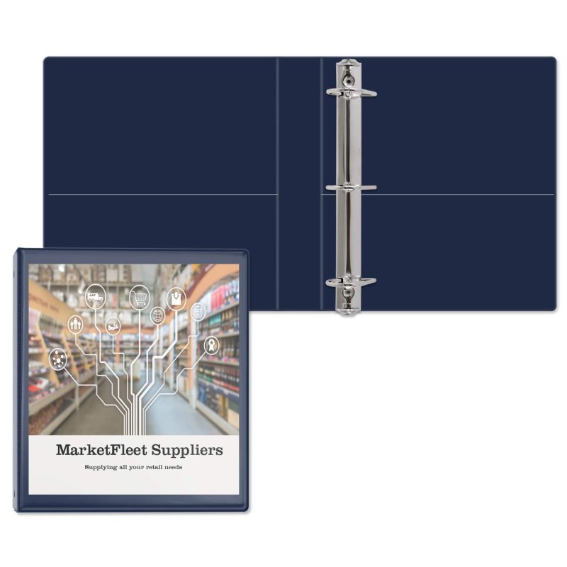 Custom 1 1/2" Entrapment Angle D Ring Binder - 9