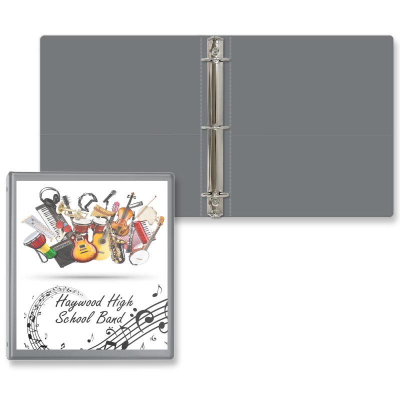 Custom 1 1/2" Entrapment Round Ring Binder - 8