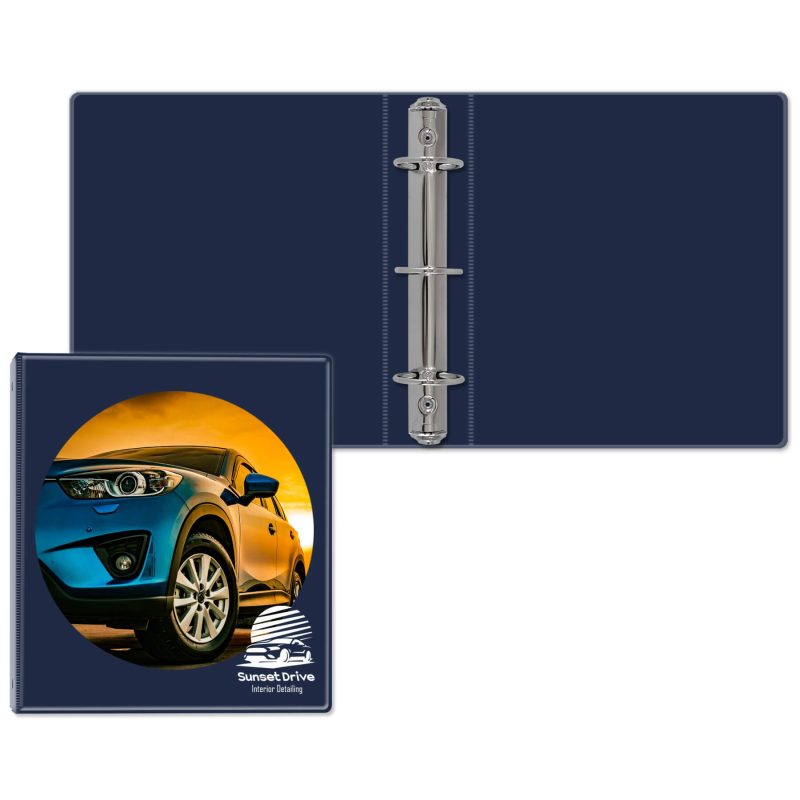 Custom 1 1/2" Express Round Ring Binder Junior - 9