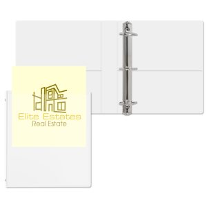 Custom 1 1/2" Overlay Angle D Ring Binder