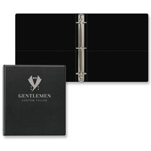 Custom 1 1/2" Signature Round Ring Binder