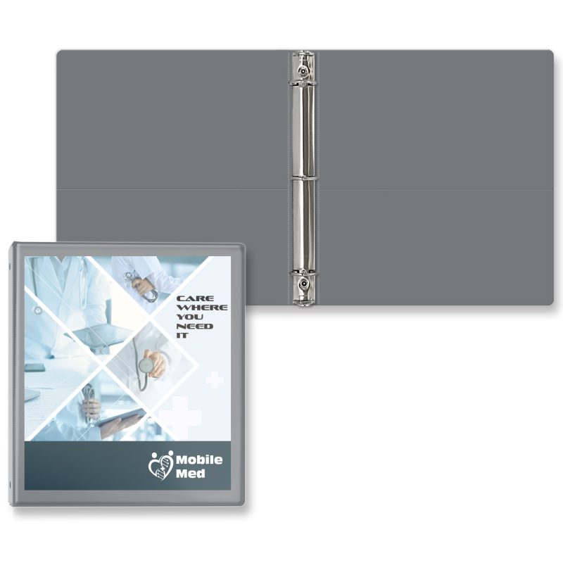 Custom 1" Entrapment Round Ring Binder - 8