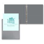 Custom 1" Overlay Angle D Ring Binder