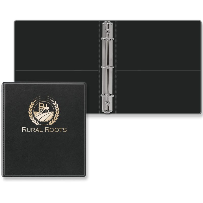 Custom 1" Signature Round Ring Binder Junior - 4