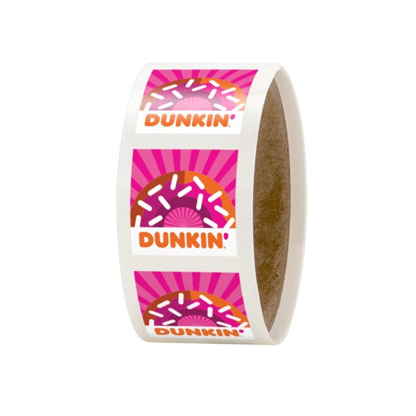 Custom 1" x 1" Square Roll Labels - 2