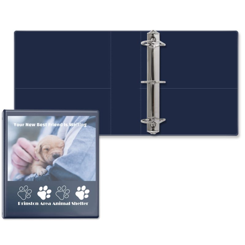 Custom 2 1/2" Entrapment Angle D Ring Binder - 9