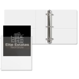 Custom 2 1/2" Overlay Angle D Ring Binder