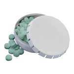 Custom 2 1/8" Large Round Push Tin with Mints - 1