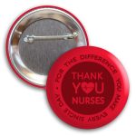 Custom 2-3/16 Diam Round Button w/ Pin