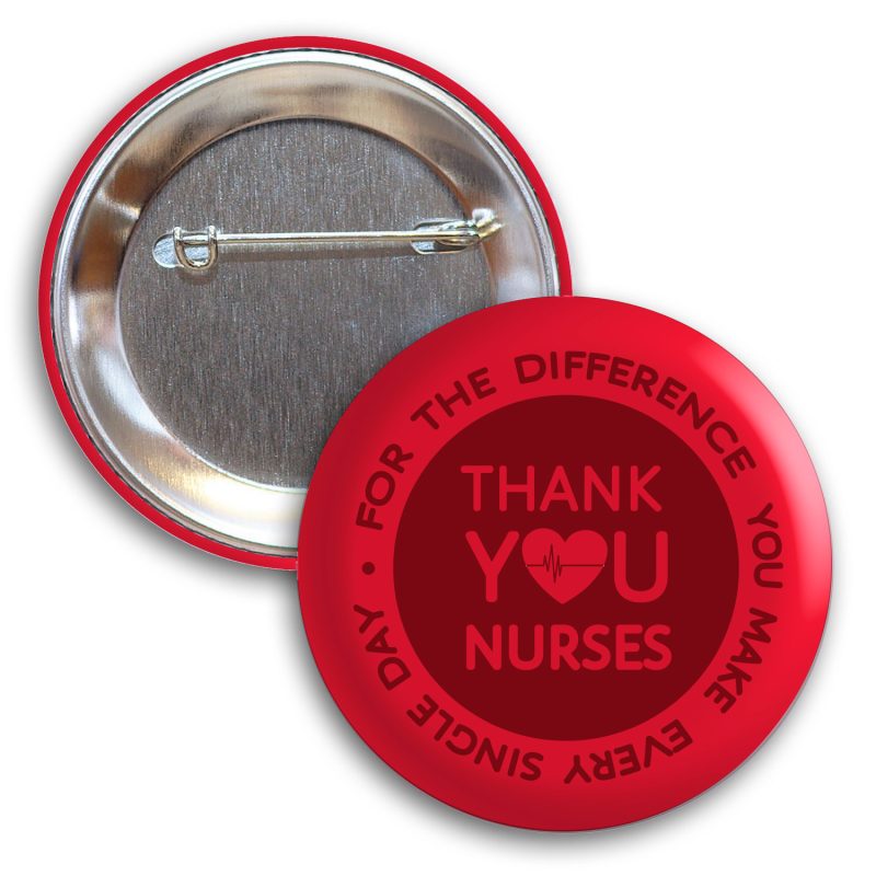 Custom 2-3/16 Diam Round Button w/ Pin - 2