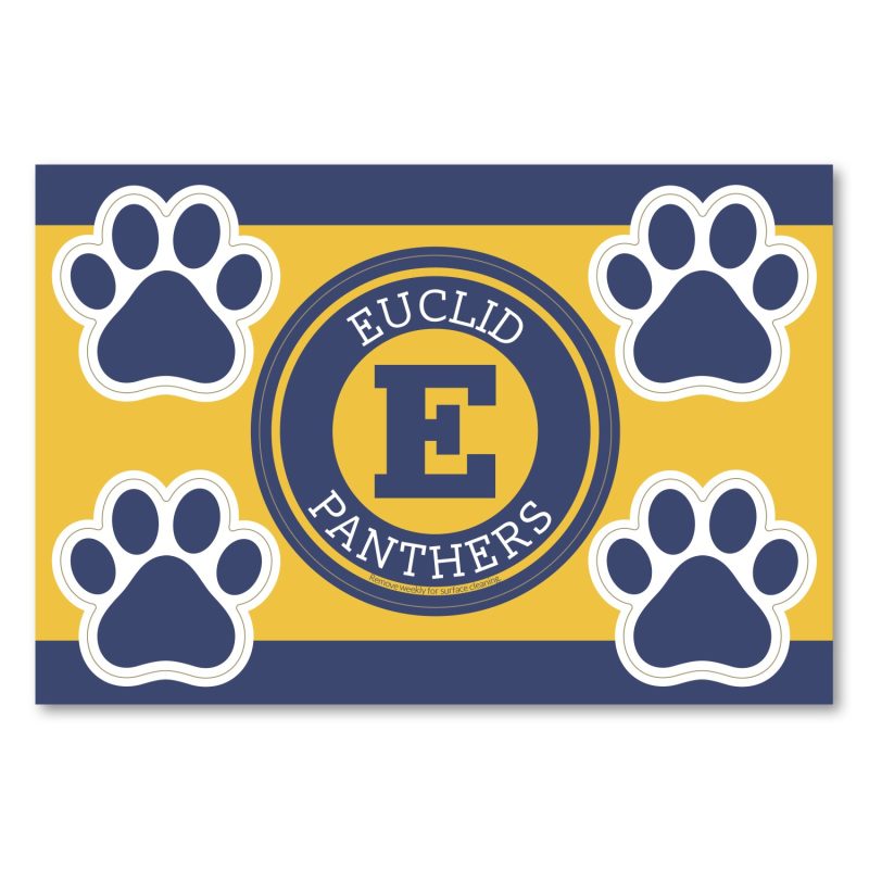 Custom 2 in1 Circle Car Magnet with 4 Paw Prints