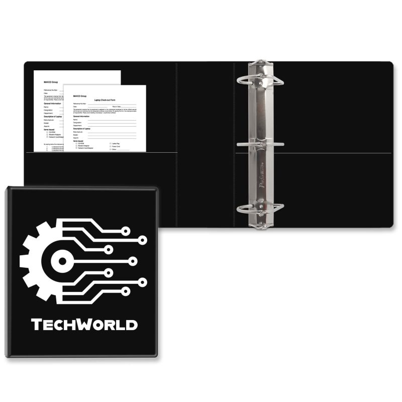 Custom 3" Classic Angle D Ring Binder