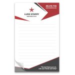 Custom 50 Page 5-1/2 x 8-1/2 Paper Note Pad 4CP