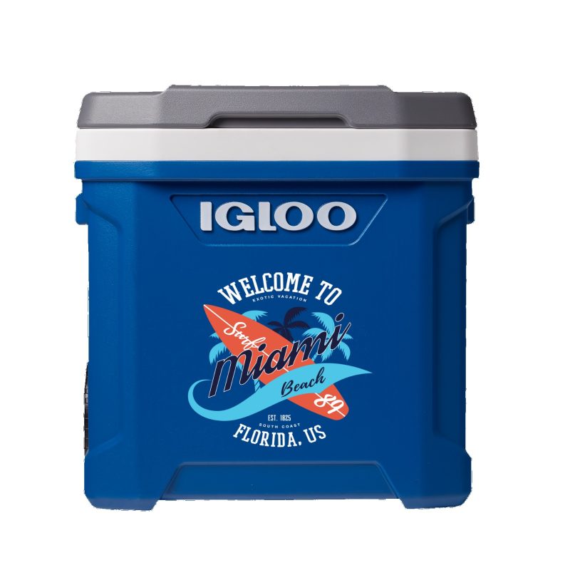 Custom 60 Qt. Igloo® Latitude Roller Cooler - 1