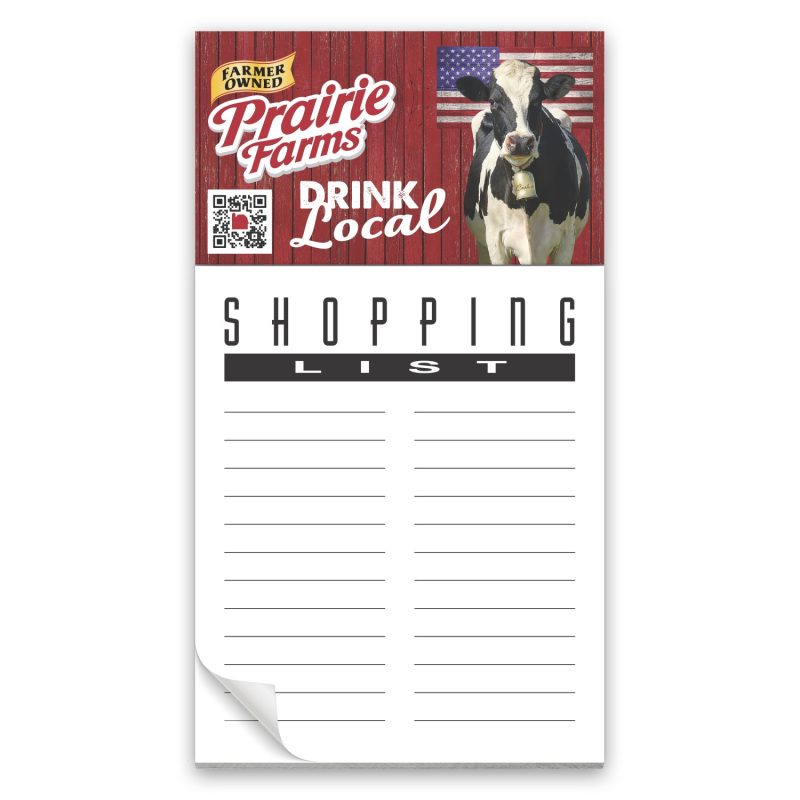 Custom Add-A-Pad 50 sheet Shopping List