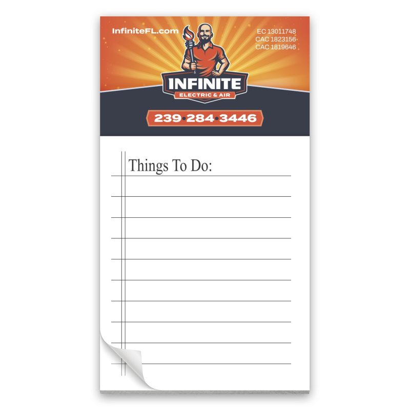 Custom Add-A-Pad 50 sheet Things to Do
