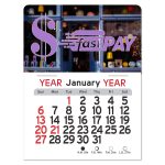 Custom Adhesive Peel-N-Stick® Calendar - Dollar Sign