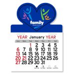 Custom Adhesive Peel-N-Stick® Calendar - Heart