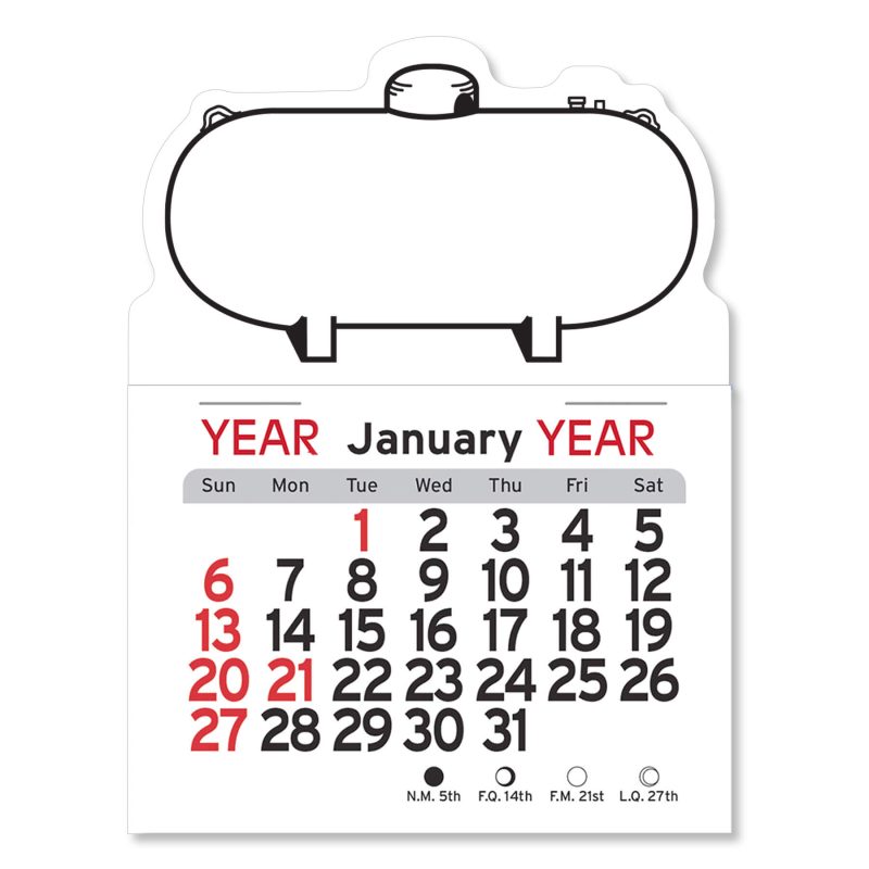 Custom Adhesive Peel-N-Stick® Calendar - Propane Tank - 1