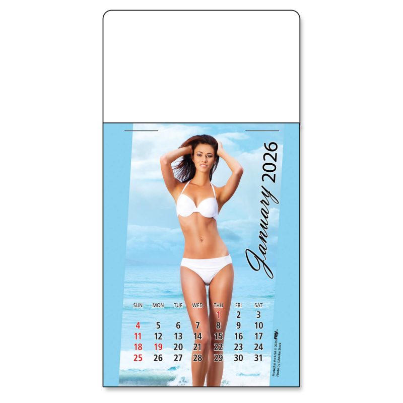 Custom Adhesive Peel-N-Stick® Calendar - Swimsuit Pad - 1