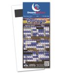 Custom Baseball Schedule Magnetic Stick Up Card