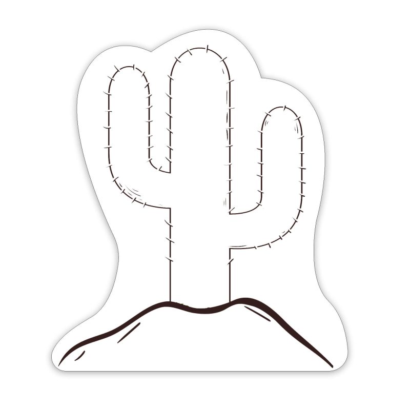 Custom Cactus Shaped NoteKeeper™ Magnet 20 Mil - 2