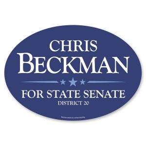 Custom Car Sign Oval Magnet 11-1/8 x 16-1/2