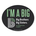 Custom Car Sign Oval Magnet 5 x 4