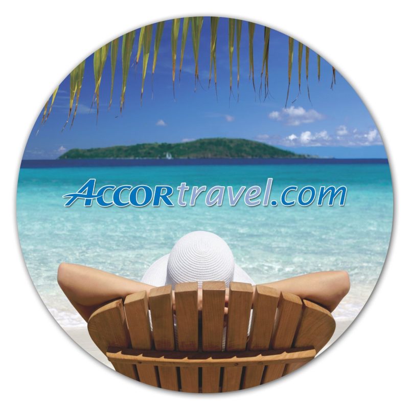 Custom Circle Removable Adhesive Mouse Pad / Counter Mat