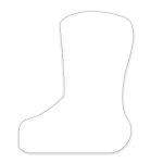 Custom Cowboy Boot Shaped NoteKeeper™ Magnet 35 Mil - 1