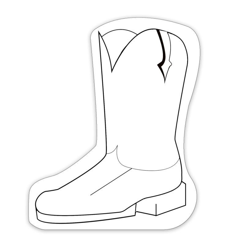 Custom Cowboy Boot Shaped NoteKeeper™ Magnet 35 Mil - 2
