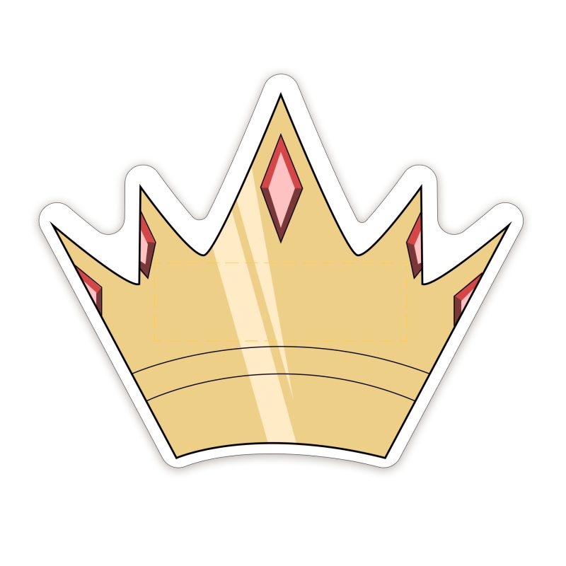 Custom Crown Shaped NoteKeeper™ Magnet 20 Mil - 4