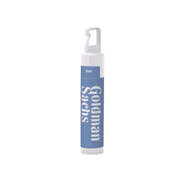 Custom Custom SPF 15 Lip Balm in White Tube with Hook Cap