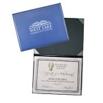 Custom Deluxe Certificate/Diploma Holder - 8 Corners