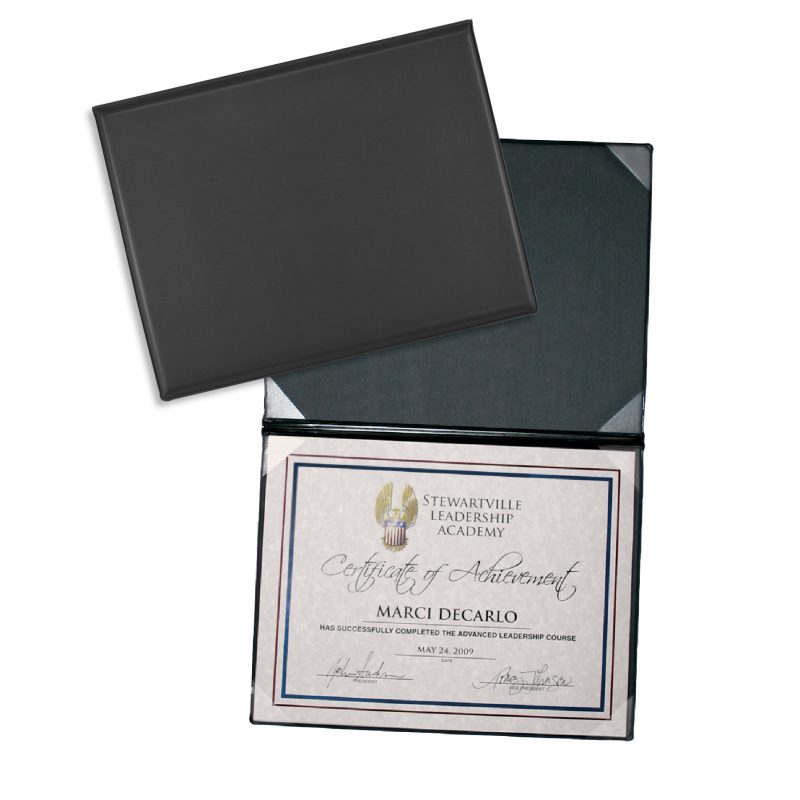Custom Deluxe Certificate/Diploma Holder - 8 Corners - 2