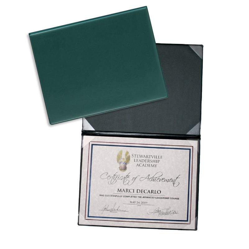 Custom Deluxe Certificate/Diploma Holder - 8 Corners - 5