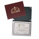Custom Deluxe Certificate/Diploma Holder - 8 Corners - 8