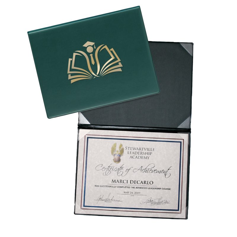 Custom Deluxe Certificate/Diploma Holder - 8 Corners - 9