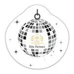 Custom Disco Ball Shaped NoteKeeper™ Magnet 35 Mil
