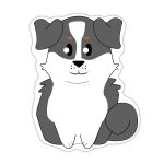 Custom Dog Shaped NoteKeeper™ Magnet 20 Mil - 3