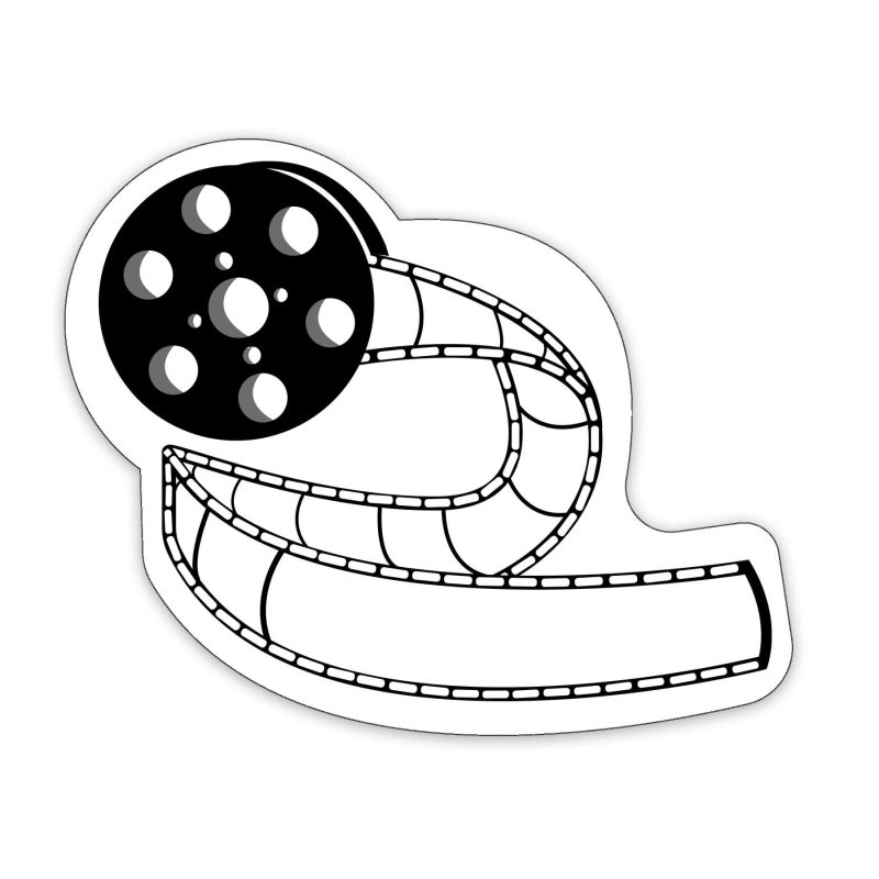 Custom Film Reel Shaped NoteKeeper™ Magnet 35 Mil - 2