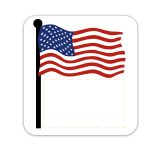 Custom Flag Shaped NoteKeeper™ Magnet 35 Mil - 3