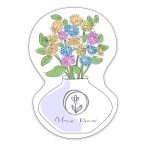 Custom Flowers with Vase Shaped NoteKeeper™ Magnet 20 Mil