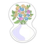 Custom Flowers with Vase Shaped NoteKeeper™ Magnet 20 Mil - 4