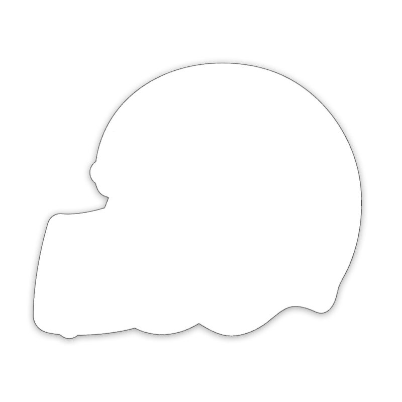 Custom Football Helmet Shaped NoteKeeper™ Magnet 20 Mil - 1
