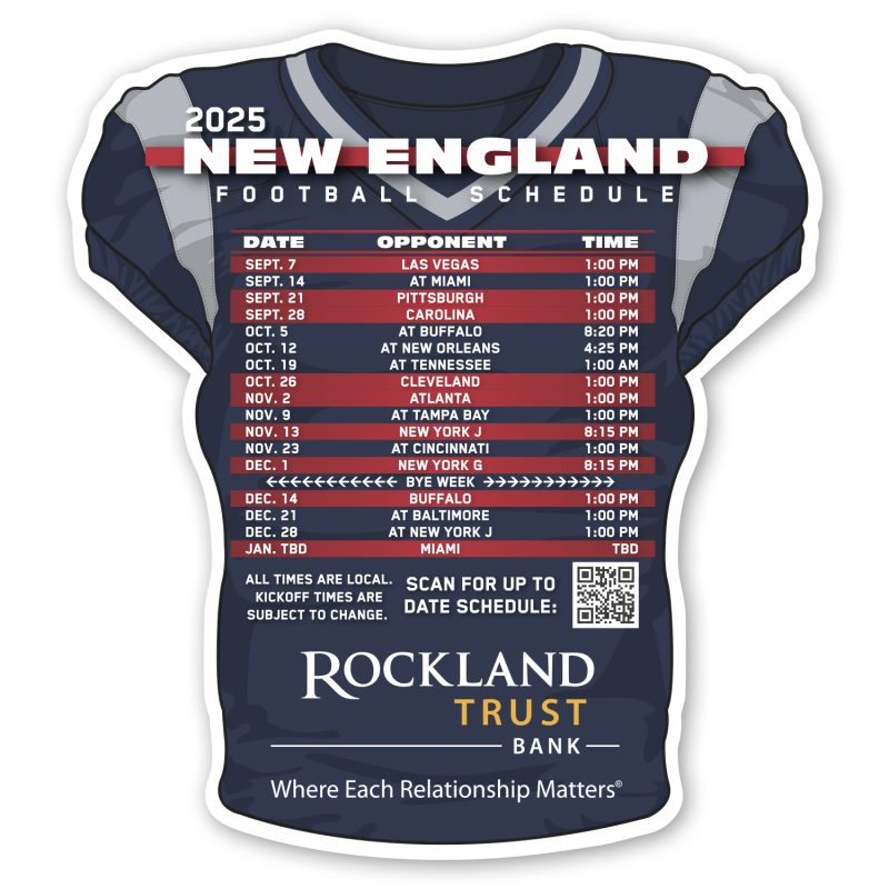 Custom Football Schedule Magnet